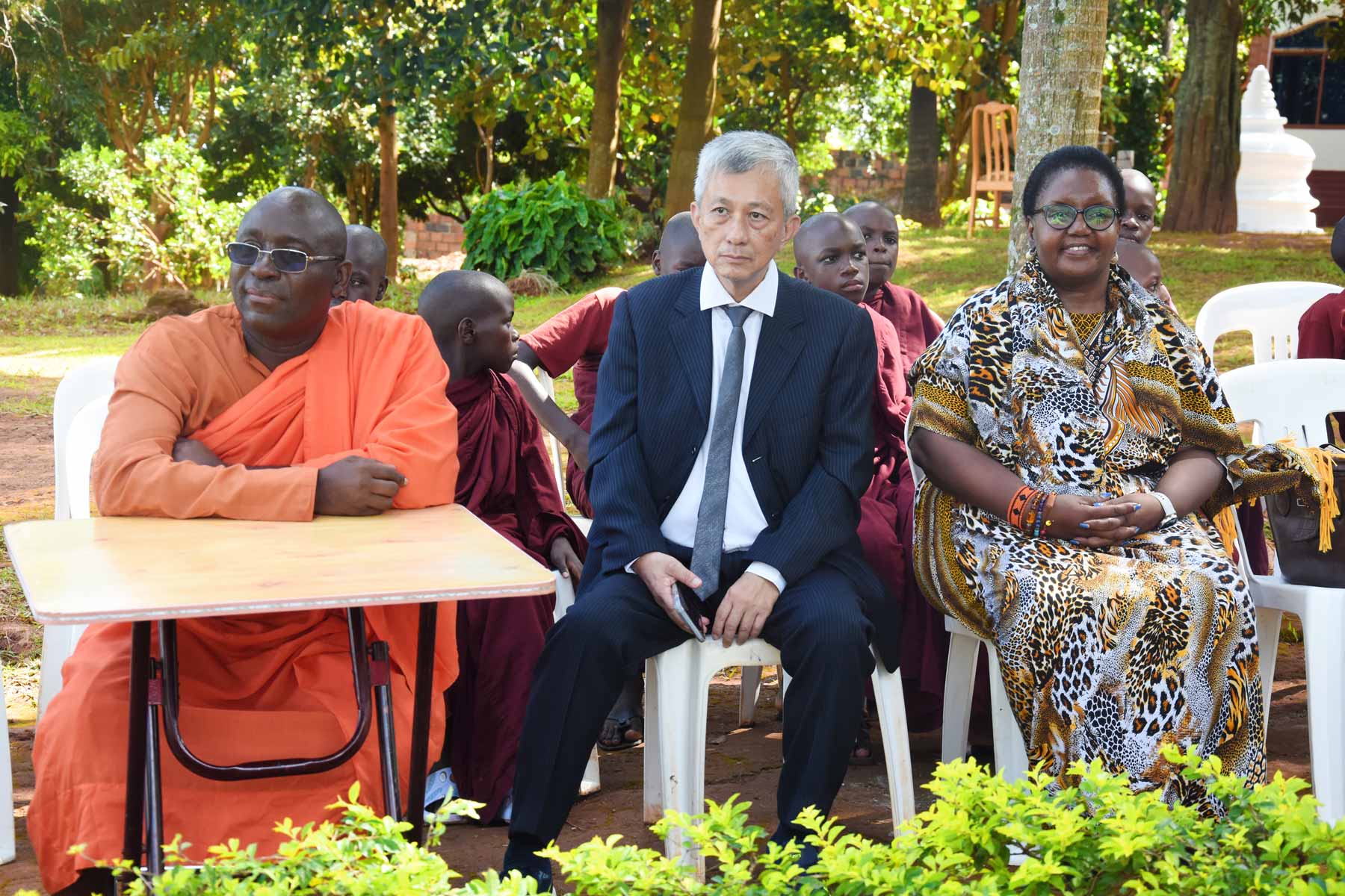 Uganda Buddhist Centre Receives Mr. Cheng from Singapore