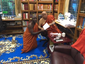 Bhante Buddharakkhita pays a courtesy Visit to Most Ven. Dr. Sitagu Sayadaw