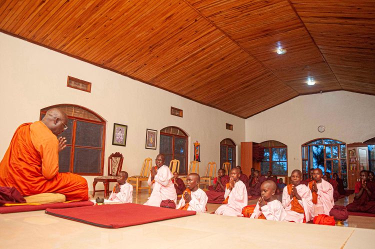 Seven Young Women Temporarily Ordain as Buddhist Nuns
