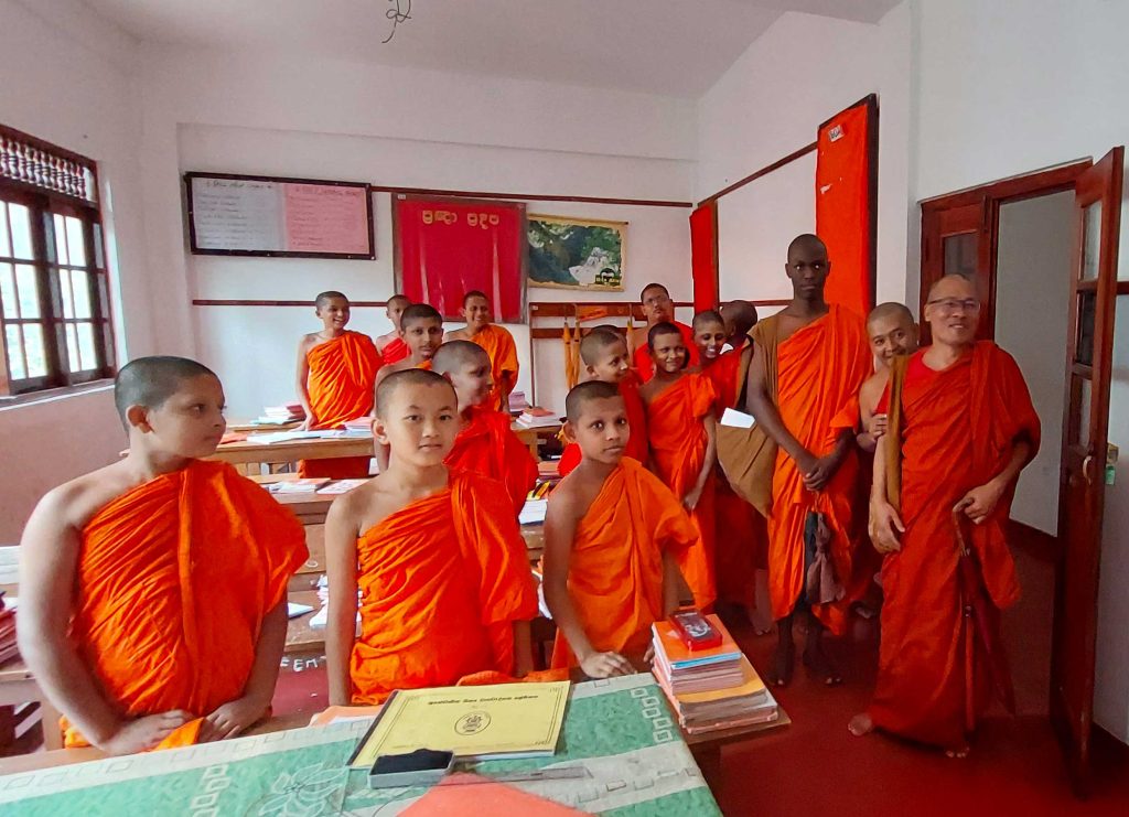 Novice Monk Dhammarakkhita Embarks on Advanced Monastic Training in Sri Lanka